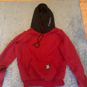 Red and Black sweatshirt